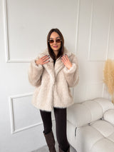 KRÉMOVÝ KOŽUCH ALLY