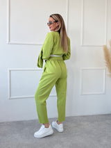 LIMETKOVÉ NOHAVICE SCARLET S OPASKOM