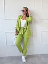 LIMETKOVÉ NOHAVICE SCARLET S OPASKOM