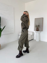 KHAKI NOHAVICE CORTA