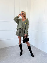 KHAKI KARDIGÁN LIMONCELLO