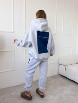 JEANSOVO-SIVÁ MIKINA FENSI