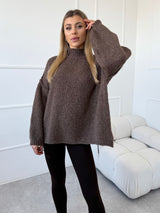 HNEDÝ SVETER THEA