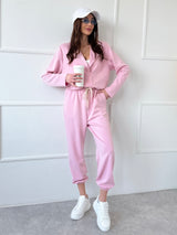 RUŽOVÉ TEPLÁKOVÉ NOHAVICE AONY