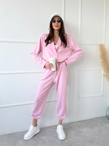 RUŽOVÉ TEPLÁKOVÉ NOHAVICE AONY