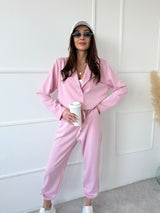 RUŽOVÝ MIKINOVÝ TOP AONY