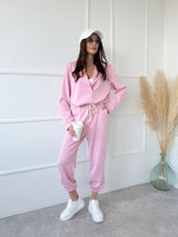 RUŽOVÉ TEPLÁKOVÉ NOHAVICE AONY