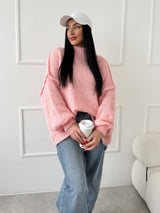 RUŽOVÝ SVETER SIMONE