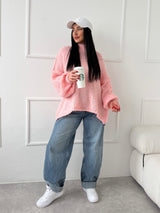 RUŽOVÝ SVETER SIMONE