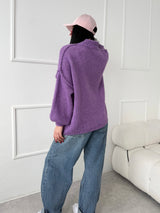 FIALOVÝ SVETER SIMONE