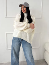 KRÉMOVÝ SVETER SIMONE