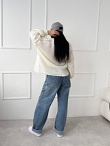 KRÉMOVÝ SVETER SIMONE