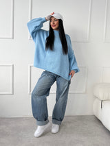 MODRÝ SVETER SIMONE