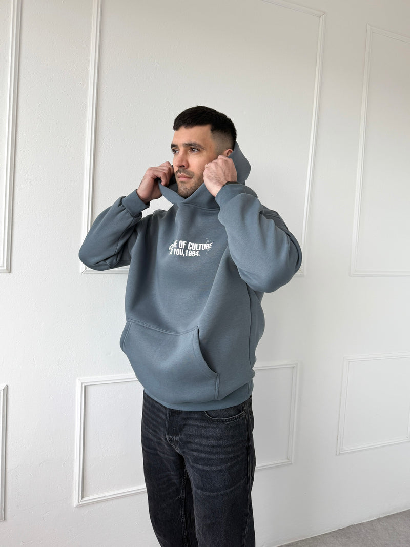 OVERSIZE MIKINA CULTURE - ANTRACIT