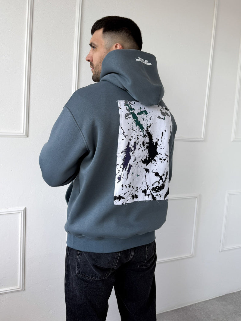 OVERSIZE MIKINA CULTURE - ANTRACIT