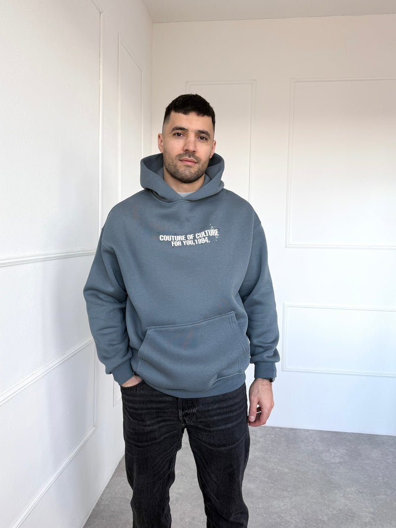 OVERSIZE MIKINA CULTURE - ANTRACIT