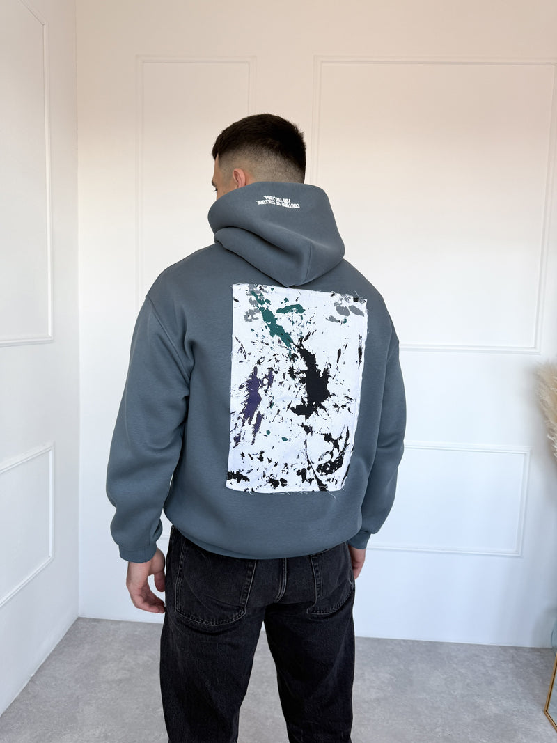 OVERSIZE MIKINA CULTURE - ANTRACIT