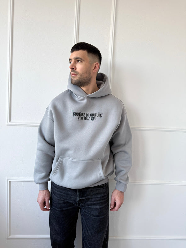 OVERSIZE MIKINA CULTURE - GRAY