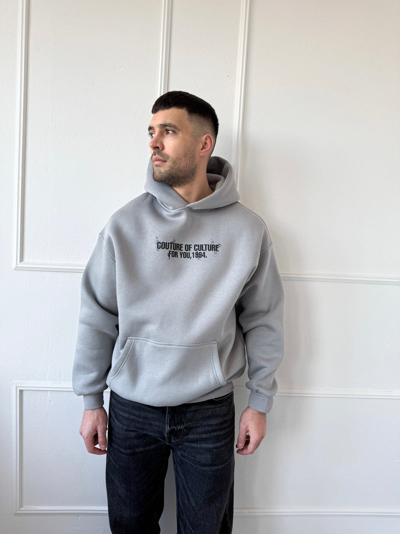 OVERSIZE MIKINA CULTURE - GRAY