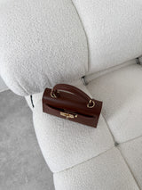 HNEDÁ KOŽENÁ KABELKA BELLE