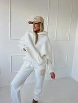 BIELE TEPLÁKOVÉ NOHAVICE FENSI