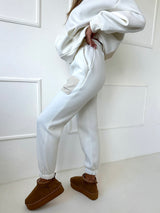 BIELE TEPLÁKOVÉ NOHAVICE FENSI