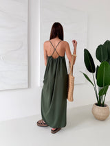 KHAKI DLHÉ ŠATY LEVIANA