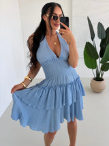 MODRÉ ŠATY SIMONETTA