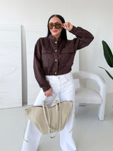 HNEDÁ SKRÁTENÁ BUNDIČKA HARLOW