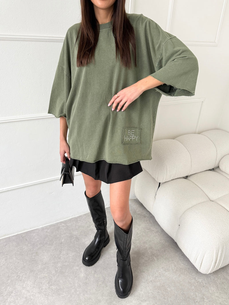 KHAKI OVERSIZE TRIČKO NARA