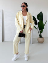 ŽLTÉ TEPLÁKOVÉ NOHAVICE SANDER