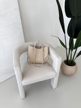 BÉŽOVÁ KOŽENÁ KABELKA SALVA 2v1