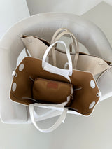 BIELA KOŽENÁ KABELKA SALVA 2v1