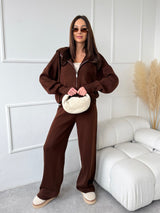 HNEDÝ MIKINOVÝ SVETER SILVIANA