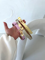 ŽLTÝ (PASTELOVÝ) KOŽENÝ RASTÚCI OPASOK TORREN