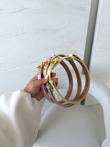 ŽLTÝ (PASTELOVÝ) KOŽENÝ RASTÚCI OPASOK TORREN