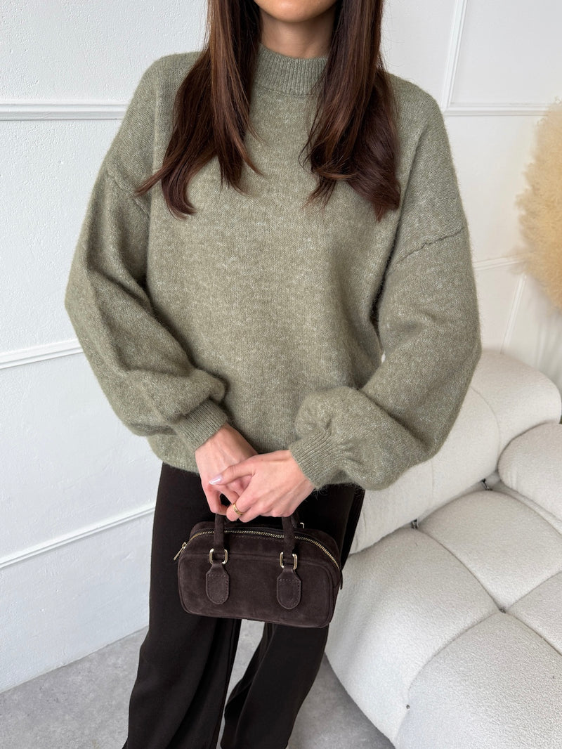 BLEDOZELENÝ SVETER WALLA