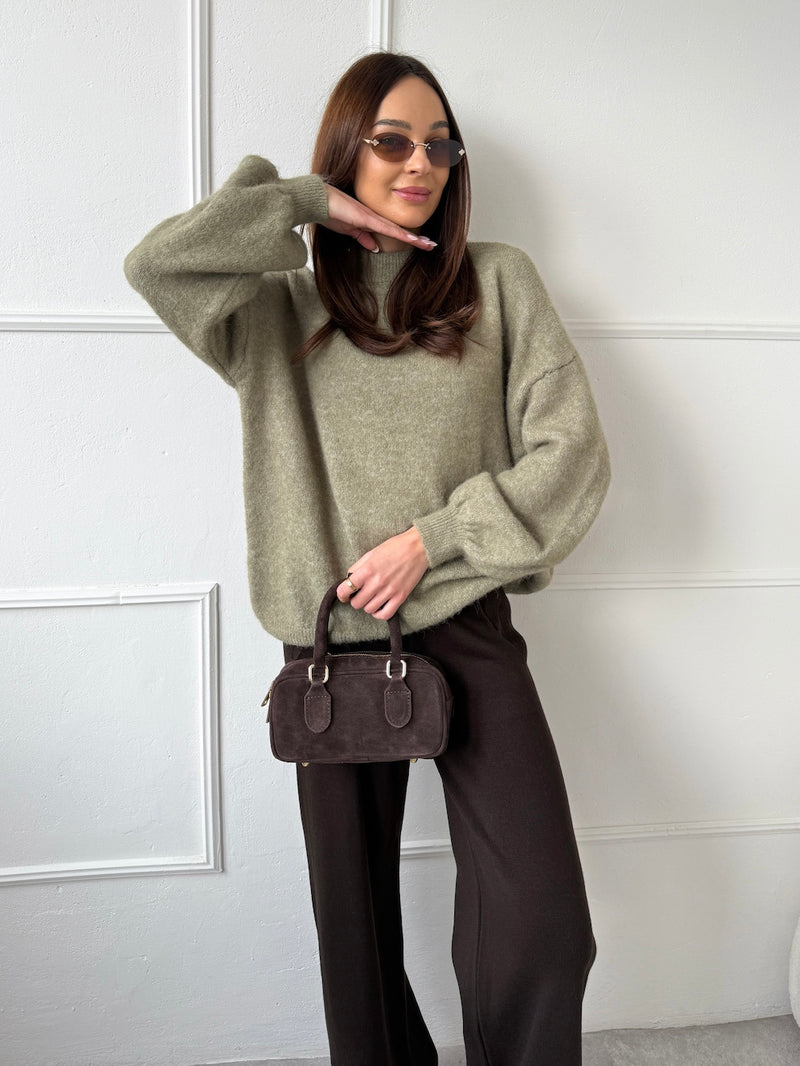 BLEDOZELENÝ SVETER WALLA