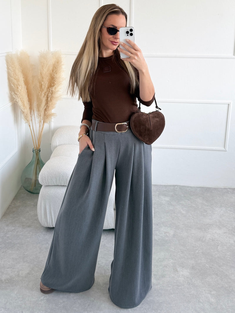 SIVÉ ŠIROKÉ NOHAVICE MARTY OPASKOM