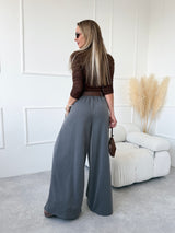 SIVÉ ŠIROKÉ NOHAVICE MARTY OPASKOM