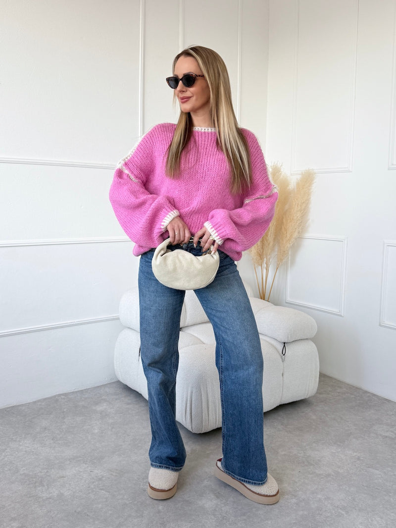 RUŽOVÝ SVETER ORIANA