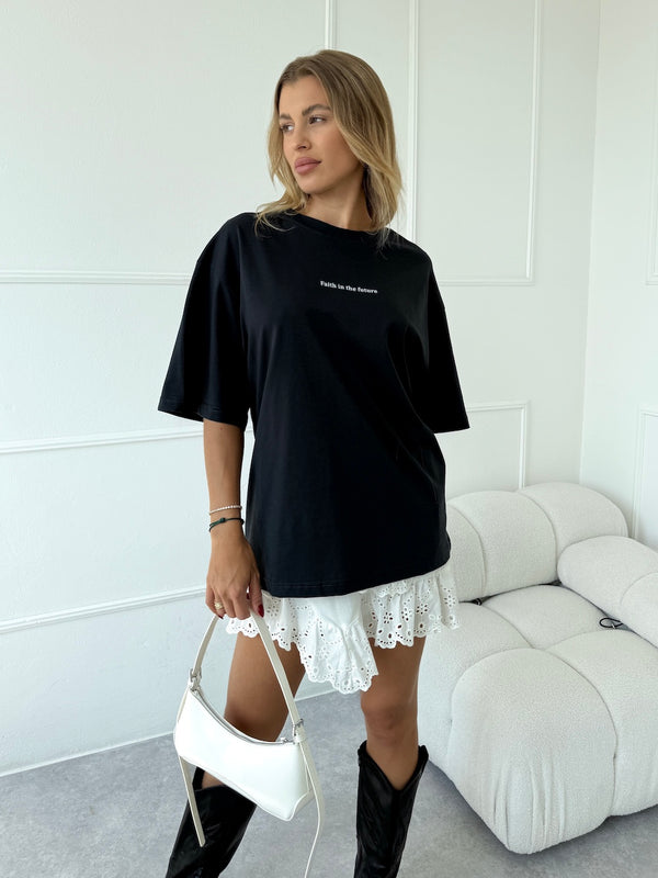 TMAVOSIVÉ OVERSIZE TRIČKO FAITH