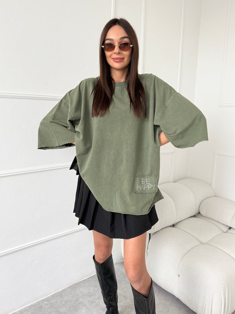 KHAKI OVERSIZE TRIČKO NARA