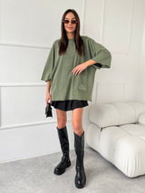 KHAKI OVERSIZE TRIČKO NARA