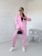 RUŽOVÉ TEPLÁKOVÉ NOHAVICE SANDER