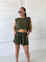 KHAKI ŠORTKY KELSI