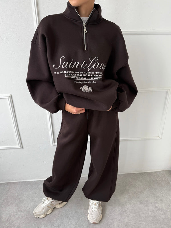 TMAVOHNEDÁ MIKINA LARISS