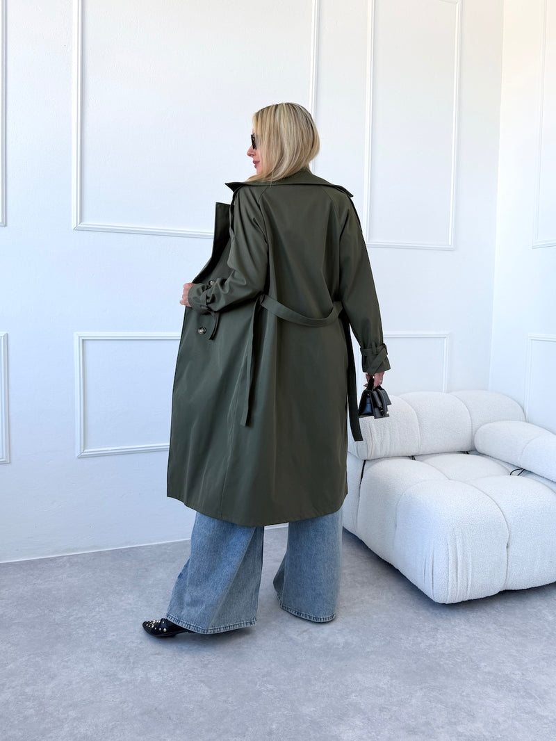KHAKI TRENČKOT CARLY