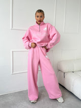 RUŽOVÉ TEPLÁKOVÉ NOHAVICE TANYA