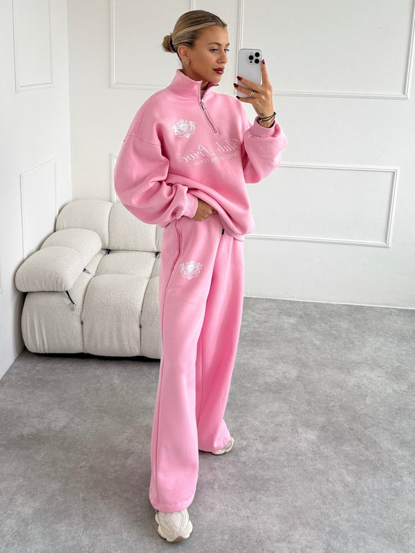 RUŽOVÉ TEPLÁKOVÉ NOHAVICE TANYA